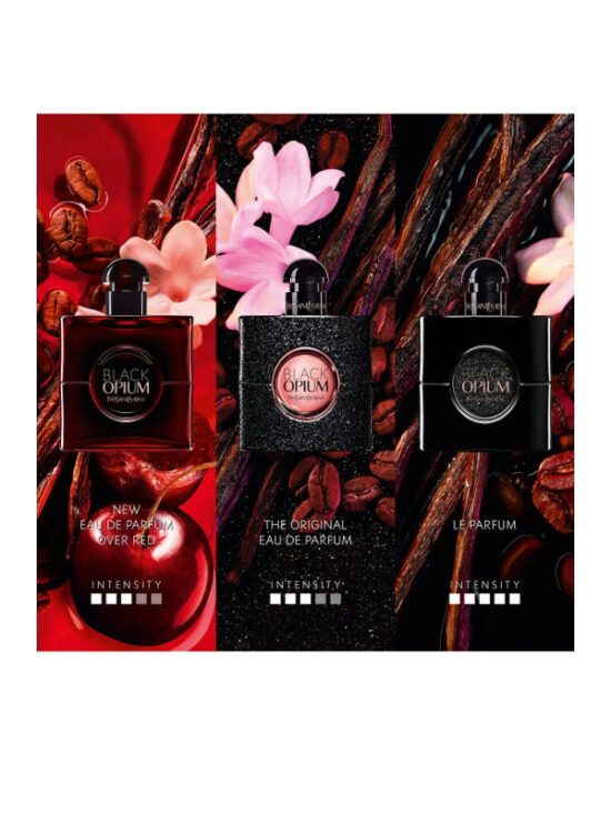 black-opium-verschillen Yves Saint Laurent Black Opium Over Red